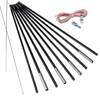 HUMMELLADEN Fiberglas Zeltstange 12,7/ 11/ 8,5/ 7,9 mm Zeltgestänge Ersatzstangen für Zelte