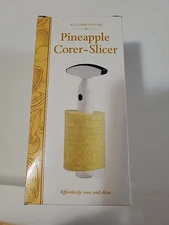 Williams Sonoma Vacuvin Innovations Pineapple Corer Slicer White Plastic Gadget