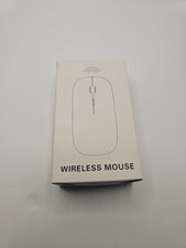 Wireless Dual Mode Optical Mouse Bluetooth USB Rechargeable Silver Scroll Wheel