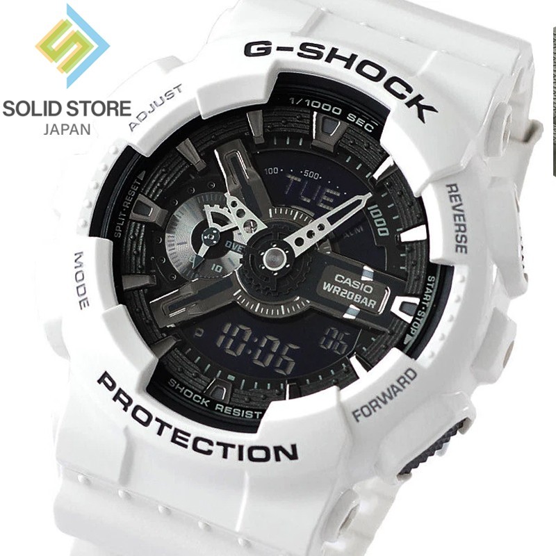 CASIO G-SHOCK GA-110GW-7AJF Big Case Analog Digital Watch White x