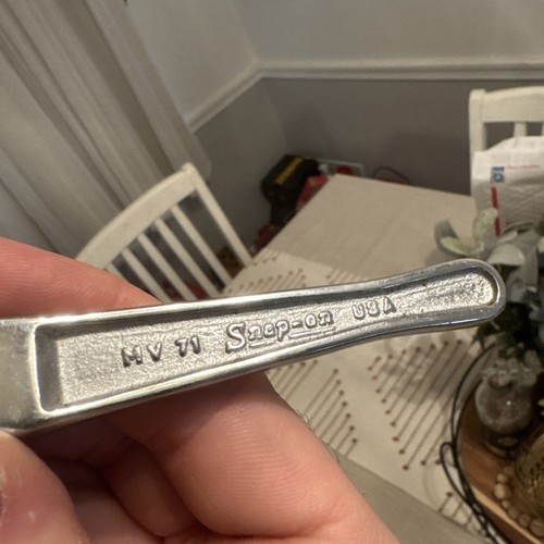 Snap-On MV71 - Chrome, 1/4" Drive, Flat Handled, Ratchet-USA-NICE-VINTAGE- - Picture 6 of 13
