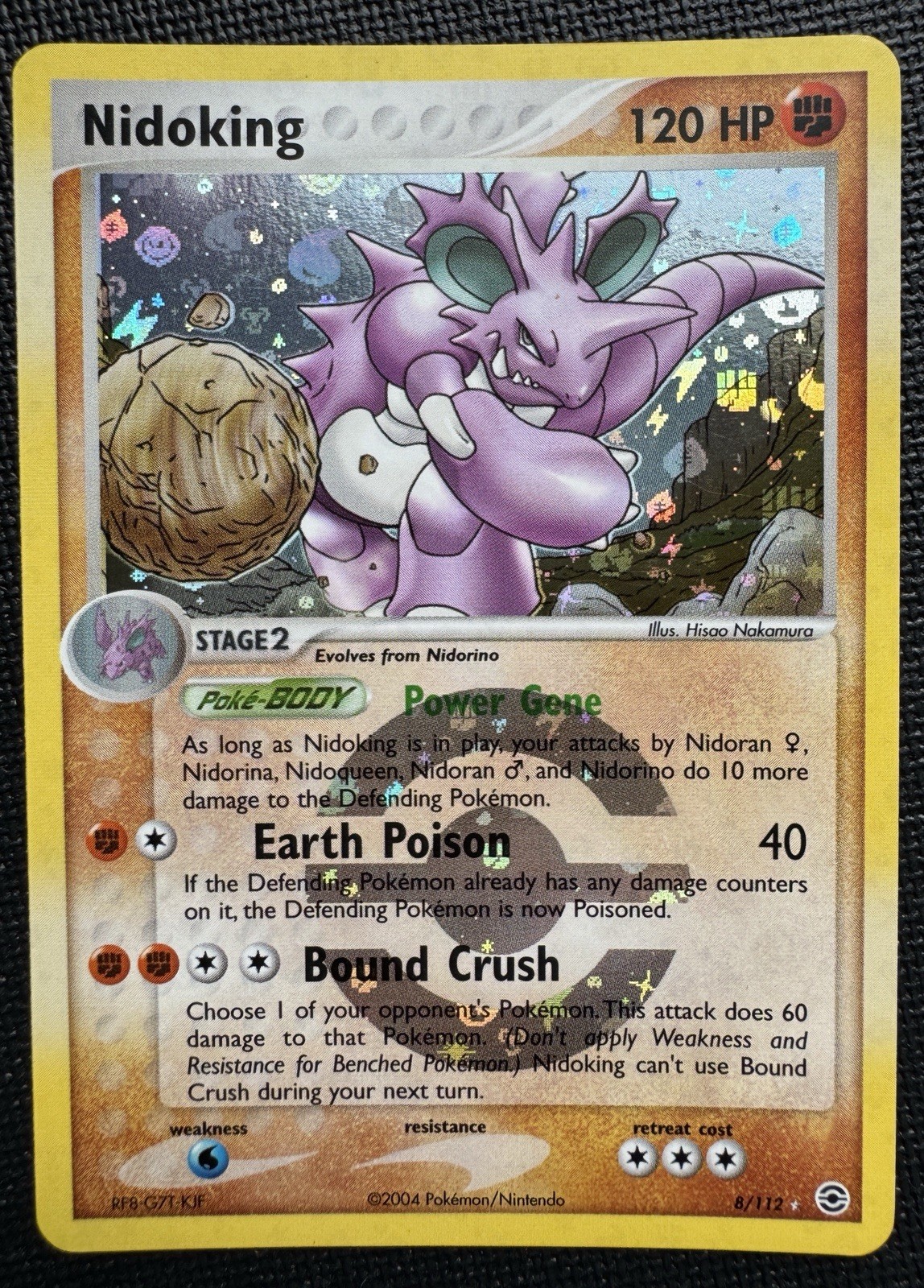 Nidoking 8/112 Reverse Holo Rare FireRed & LeafGreen NM