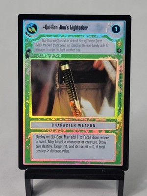 Star Wars CCG - Reflections III - FOIL - Qui-Gon Jinn's Lightsaber (AI) - NM