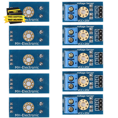 10Pcs 0-25V Voltage Sensor Module for Arduino DIY Projects, Smart Electronics Ki