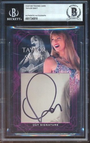 0018 Taylor Swift Custom Cut Auto BGS AUTH