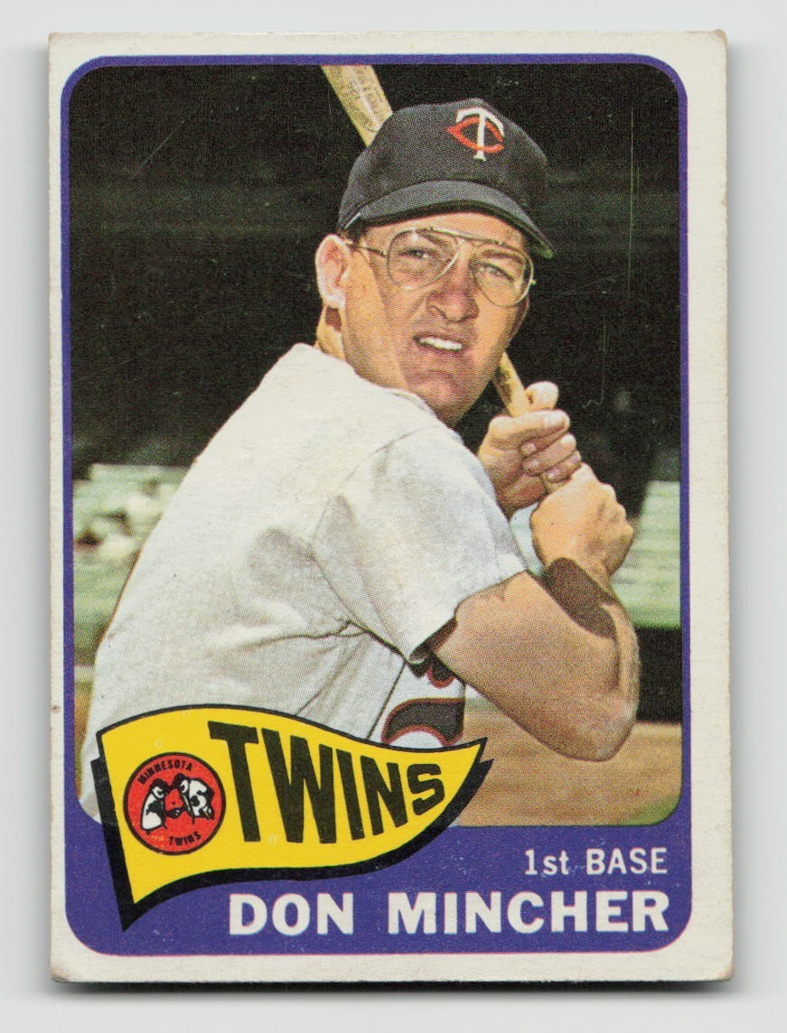 1965 TOPPS #108 DON MINCHER VG-EX *Hot Corner Vintage*