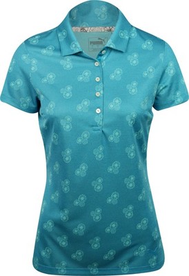 Puma Burst Into Bloom Caribbean Sea Shirt Women XS