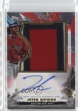 2023 Topps Inception Red 15/50 Jeter Downs #IAJP-JD Jumbo Patch Auto 18o2