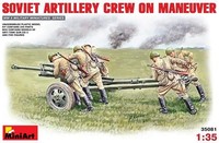 1:35 Miniart Soviet Artillery Crew On Maneuver Kit MIN35081 Modellbau
