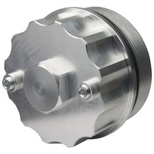 Produktbild - Ölfilter Deckel Adapter Aluminium BMW M60 M62 M70 E34 E39 E32 E38 E31 Sensor Alu