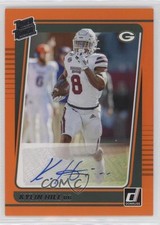 2021 Panini Donruss Rated Rookie Orange Auto Kylin Hill #295 Auto 0c6