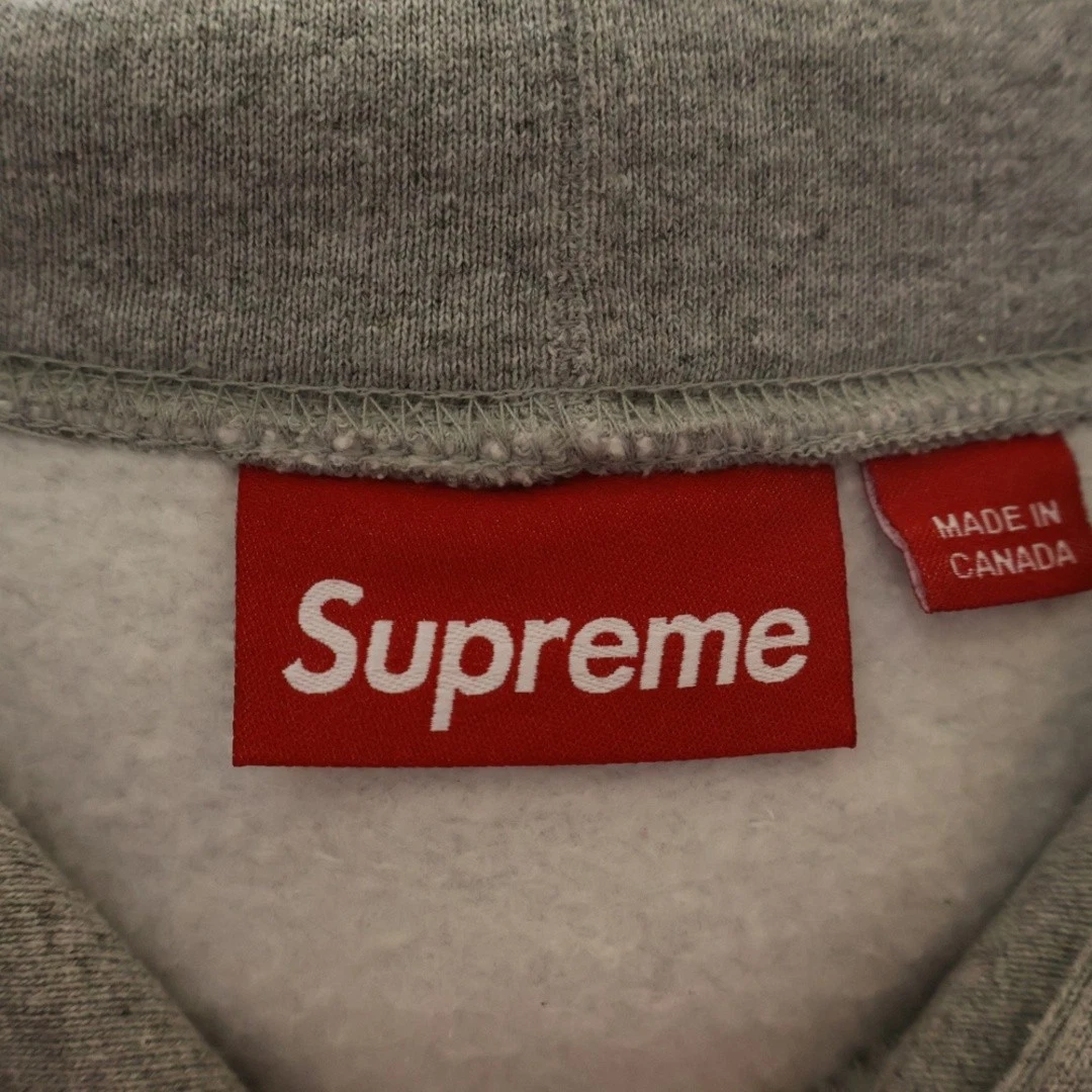 Felpa con cappuccio SUPREME 24ssx macchina giocattolo pullover grigio usata b4f15565e9