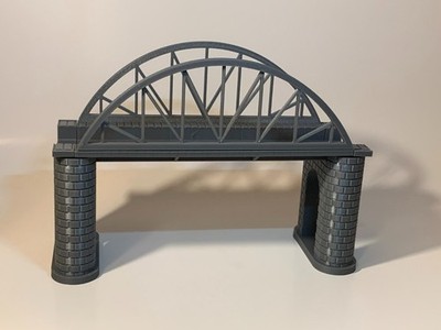 HO Scale Modular Truss Arch Bridge Kit   Model Train Combo 1:87 With Piers 8inch