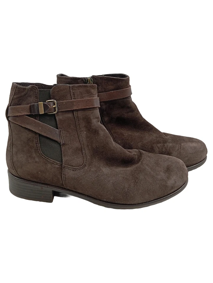 ara Bottines Femme Daim Marron Chelsea Boucle Classique (EU 38.5) - Photo 1/2