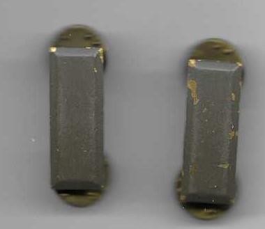 Pair of Second Lieutenant Rank Insignia SUBDUED bars