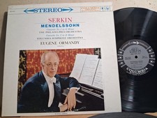 COLUMBIA MS 6128 Serkin Mendelssohn Piano Ctos #1 & 2 Ormandy 6 eye 1960 NM
