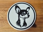 3-Piece Chihuahua Coaster Set – Dog Breed Drink Coasters for Home & Office