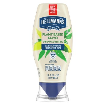 Hellmanns Vegan Dressing and Spread Vegan 1 Ct for a Rich, Creamy Plant-Based...