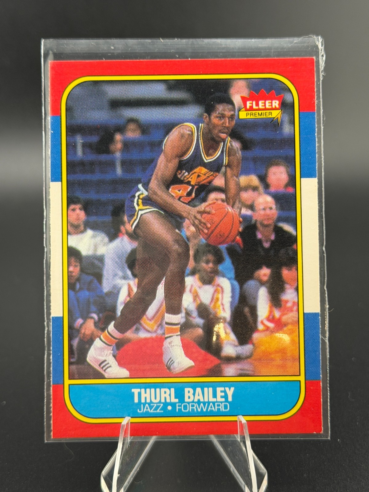 1986-87 Fleer Basketball Card THURL BAILEY Utah Jazz #6 Nice Card (NM)