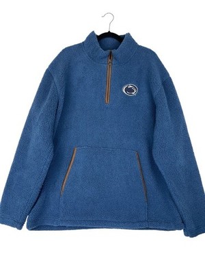 Boxercraft Men's Penn State Everest Fleece Pullover Sz XL Blue Collegiate
