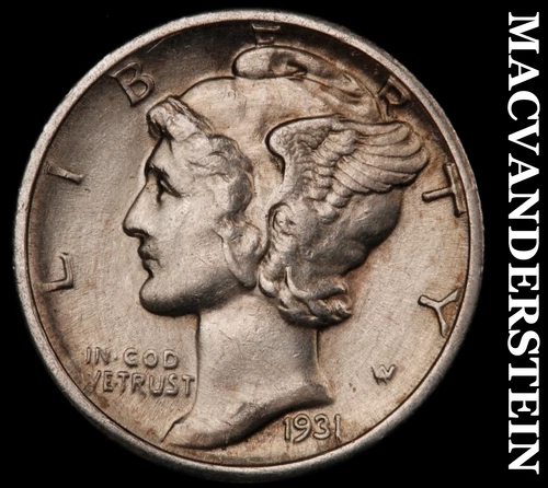1931-D Silver Mercury Dime-Extra Fine+ Semi Key Better Date No Reserve #i6633