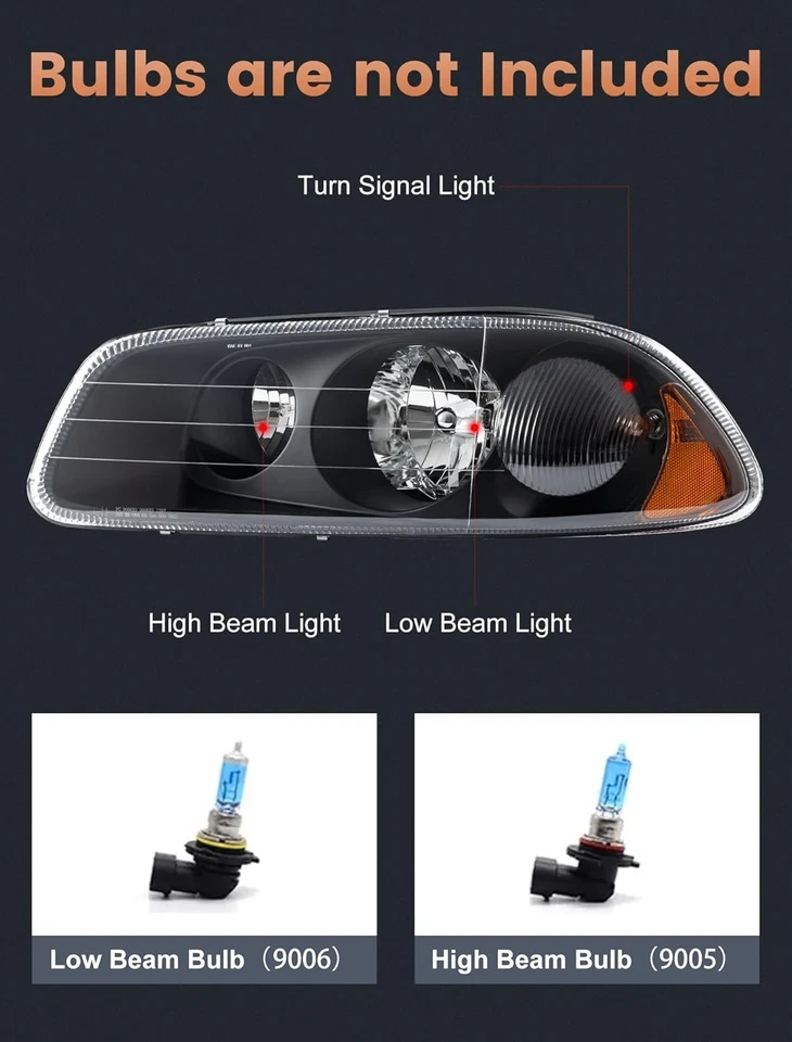 Avsty Headlights Assembly for Mack Vision Granite Pinnacle CX CXU CXN GU4 GU5... - Image 2 of 4