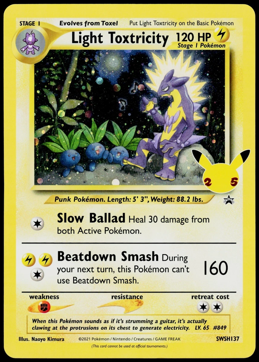 Light Toxtricity SWSH137 Jumbo Cards for sale | eBay