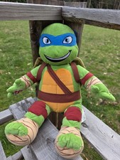 Teenage Mutant Ninja Turtles Leonardo Build A Bear 15" Plush TMNT with Shell