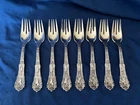 GORHAM COLIGNI C1889 STERLING 8 SALAD FORKS 6 7/8" "N" NICE