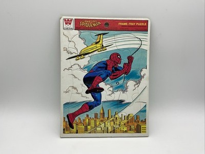 Vintage Amazing Spider-Man Frame Tray Puzzle Whitman 1980 Marvel