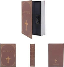 Hidden Book Safe with Combo Lock – Secret Stash Box for Cash, Jewelry, Valuables