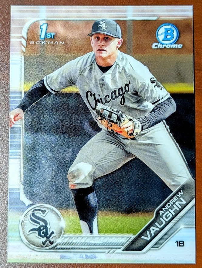 ANDREW VAUGHN 2019 Bowman Draft 1ST CHROME Prospect #BDC-100 Brewers White Sox