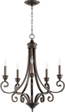 Bryant - 5 Light Chandelier in Quorum Home Collection style - 25.75 inches wide