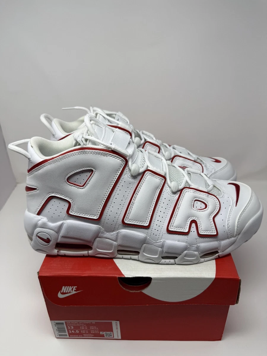 Preços baixos em Nike Air More Uptempo White Varsity Red 2018 | eBay