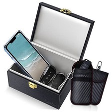 Faraday Box with Faraday Bags for Car Keys, Car Key Signal Blocking Medium