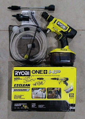 #ad RYOBI 18V Brushless 600 PSI 0.7GPM Cordless Power Cleaner Tool Only Used *READ $69.99