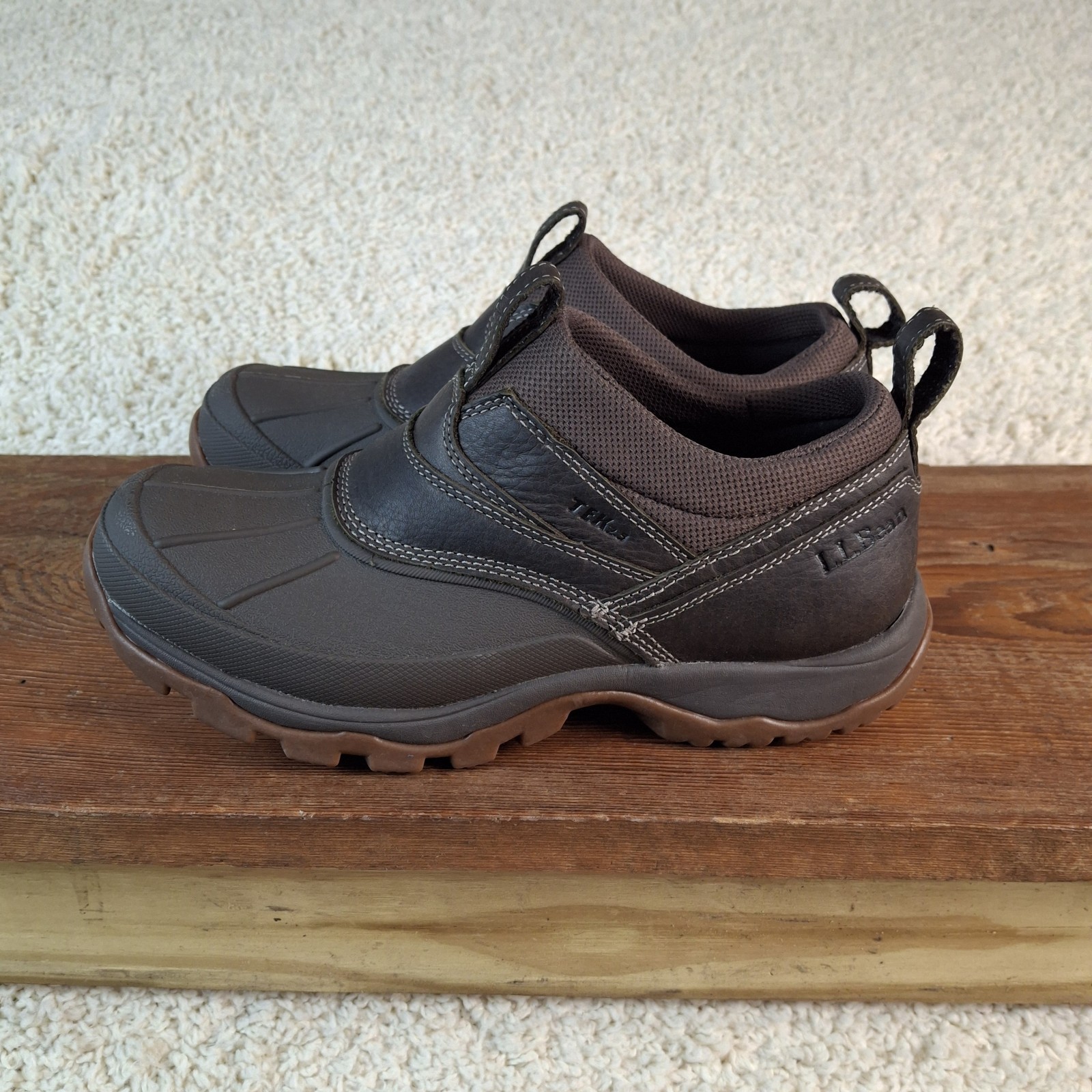 LL Bean Storm Chaser 5 Slip On Mens Waterproof Winter Duck Boots Dark ...
