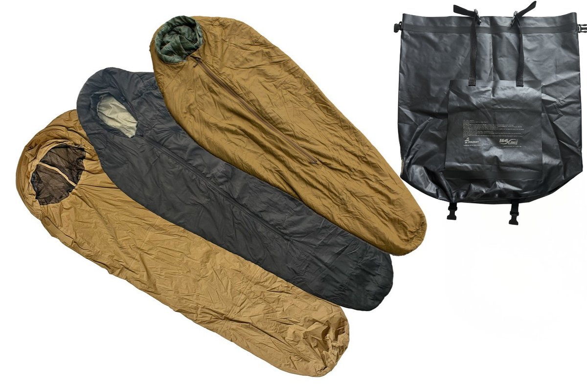USMC All Season Sleep System MSS Coyote with Improved Bivy Cover