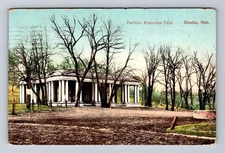 Omaha NE-Nebraska, Pavilion Riverview Park, Antique, Vintage c1909 Postcard