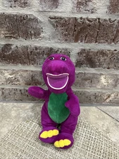 Vintage 1992 Barney The Purple Dinosaur Plush Lyons Group 10" 