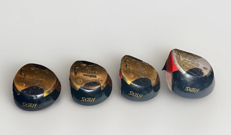 Set of 4 Wilson Staff II 4300 #1, 3, 4 & 5 Woods Dynamic 42” S-Flex Steel Shafts - Image 4 of 4