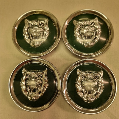 Jaguar XJ grün OEM nabendeckel radnabendeckel nabenkabbe Set von 4