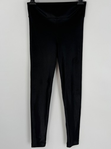 Koral Black Shiny High Waist Sexy Casual Athletic Athleisure Wear Leggings - Picture 3 of 14
