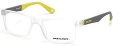 Skechers SE1158 026 Clear Smoke Kids Plastic Optical Eyeglasses Frame 50-16-140