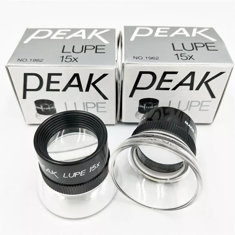 Original PEAK Lupe 15X No.1962 Portable Magnifier Eyepiece Without Loupe Scale