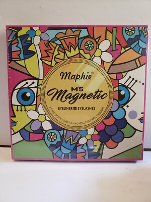 Maphie M°5 6 pairs of Eyelashes/2 Magnetic Eyeliners/Tweezers~New~Sealed 