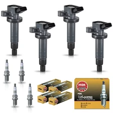 4 Ignition Coil & 4 NGK Platinum Spark Plug for Toyota Matrix 2003-2008 1.8L