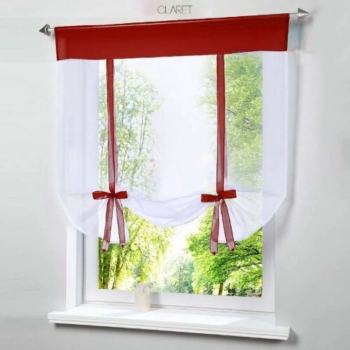 Fliegende Fenster Tüll Sichtschutzvorhang für Zuhause Transparent Transparent Gardine Gardine Voile - Bild 9 von 34