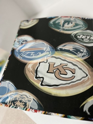 Carpeta de 3 anillas Crown Pro 2001 NFL con 2 insertos de tarjetas 6 tarjetas Ditka Rice Anderson, etc. - Imagen 3 de 5