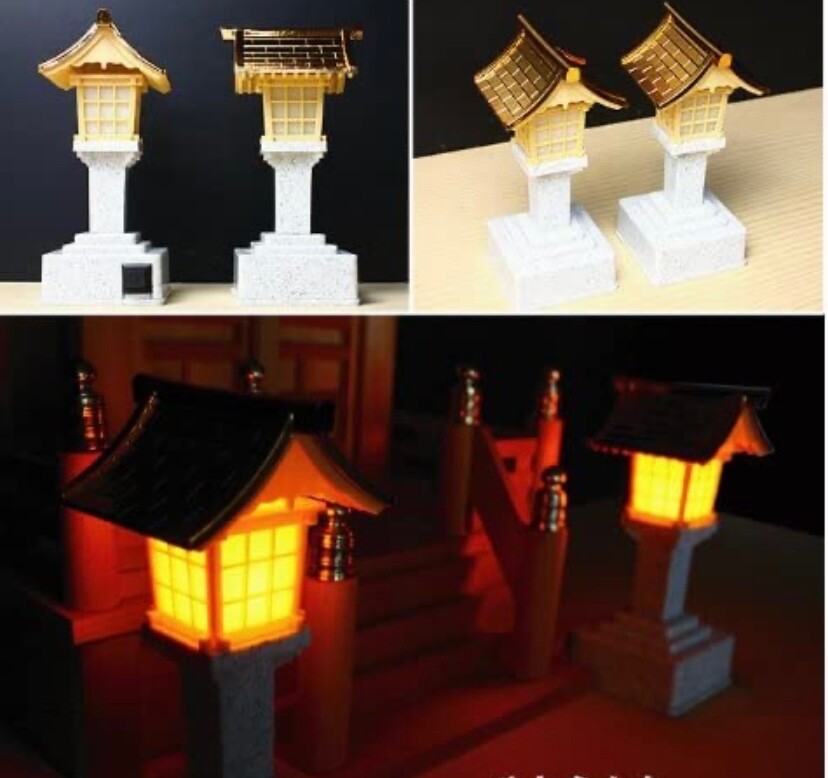 Japanese Lantern LED( stone-grained )TORO Battery-powered